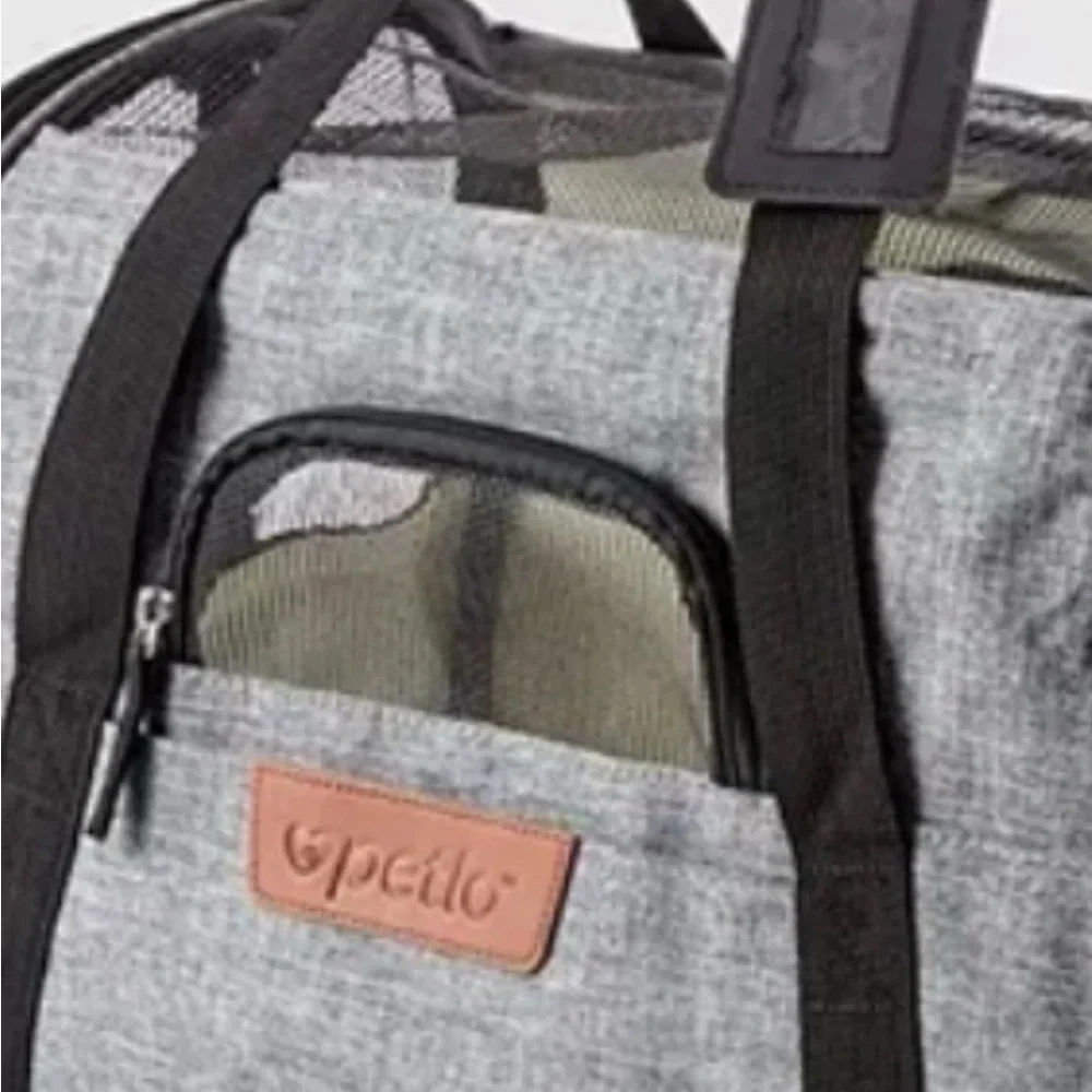 Petlo Pet Carrier Bag for Dogs - Gray